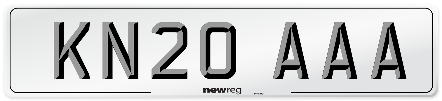 KN20 AAA Number Plate from New Reg